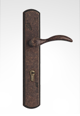 古典欧式面板执手铜锁 26B33